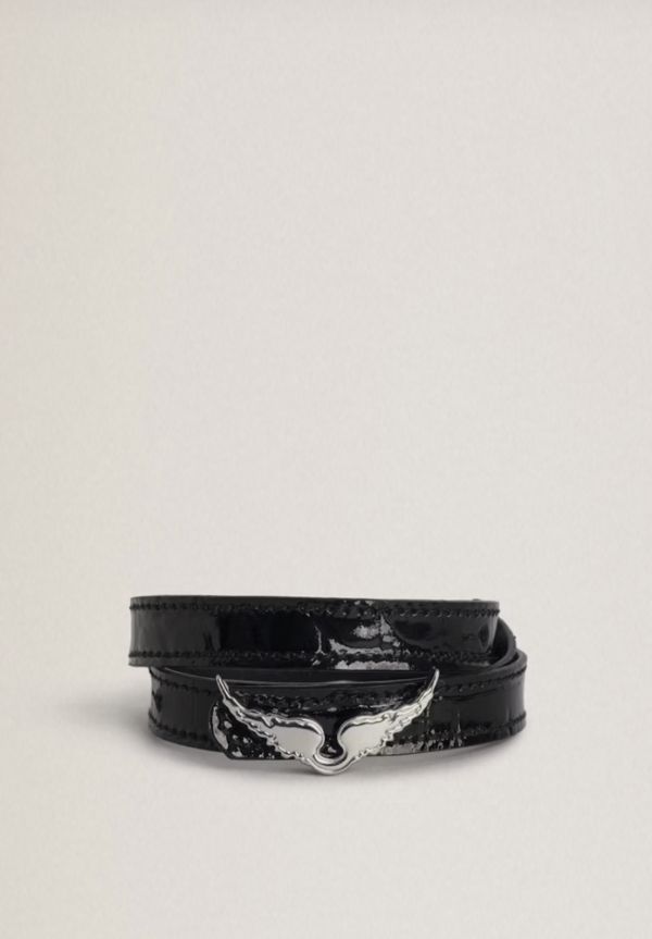 BRAZALETE ROCK CROCO NOIR