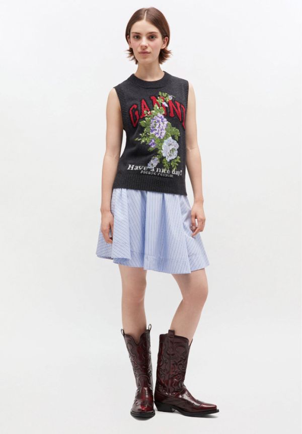 CHALECO GRAPHIC FLOWERS K2596