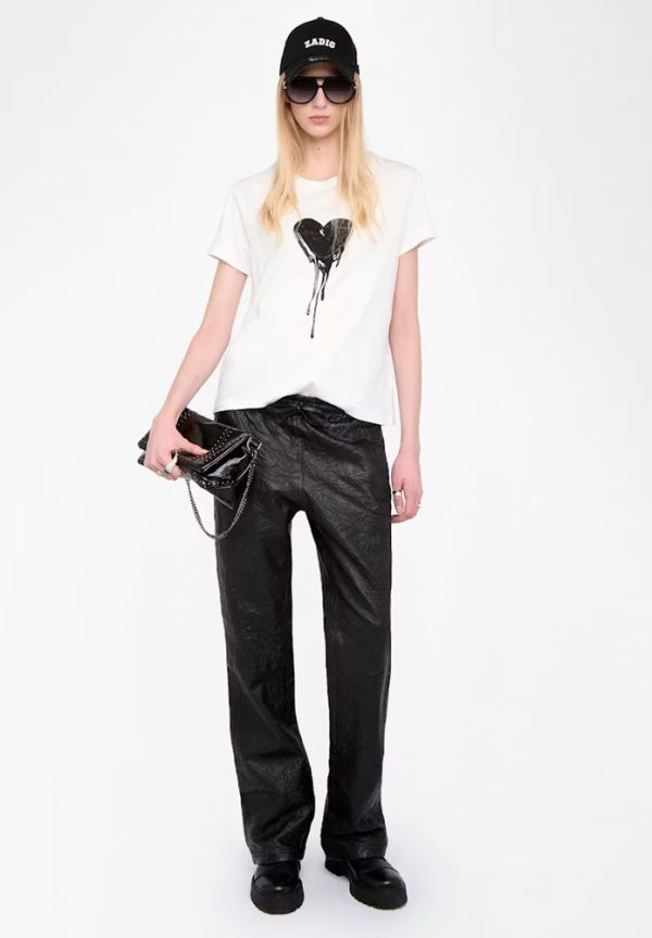 CAMISETA WALK HC FLOWING HEART STRASS JWTS02858